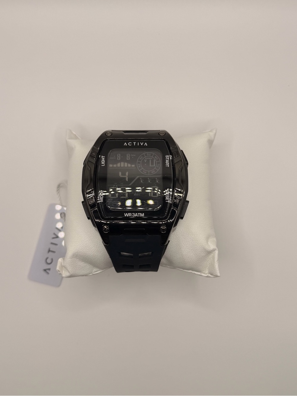 Invicta Black Digital Sport Watch with Resin Band